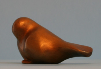 Obra contemporánea nombrada « Miroir d'oiseau v1 doré ou v3 patiné », Hecho por ISABELLE MOTTE