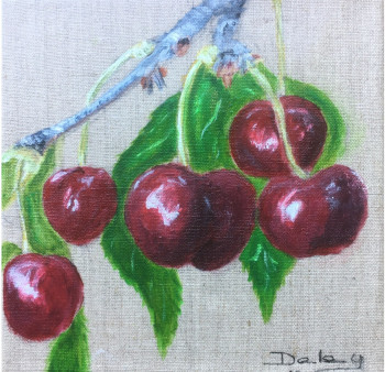 Obra contemporánea nombrada « Les cerises », Hecho por PATRICIA DELEY