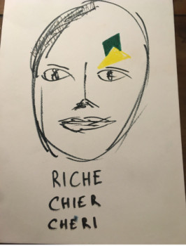 Obra contemporánea nombrada « riche chier cheri », Hecho por DAVID SROCZYNSKI