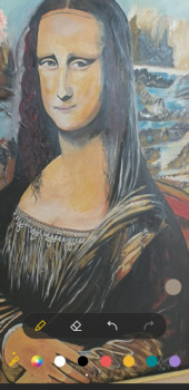 Obra contemporánea nombrada « Mona lisa », Hecho por SALVATORE