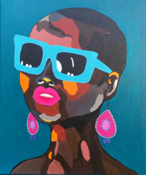 Obra contemporánea nombrada « FUNCKY GIRL », Hecho por VEVECREATION