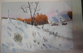 Obra contemporánea nombrada « En hiver », Hecho por KRYS