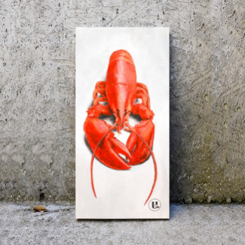 Obra contemporánea nombrada « Nature morte au homard », Hecho por BARON IS WOW