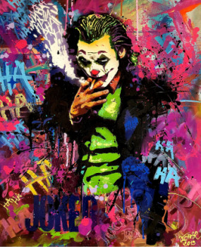 Obra contemporánea nombrada « The JOKER », Hecho por ICHARCREATION