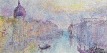 Obra contemporánea nombrada « Venise d'après J.W.Turner », Hecho por AMALIA MEREU