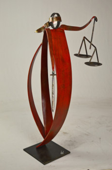 Obra contemporánea nombrada « JUSTICE », Hecho por ROGER  FLORES