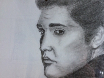 Obra contemporánea nombrada « Elvis Presley », Hecho por PATRICIA DELEY