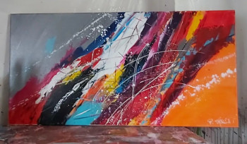 Obra contemporánea nombrada « Tableau moderne abstrait 22 », Hecho por PATRICE PAINTING