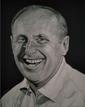 Obra contemporánea nombrada « BOURVIL », Hecho por RICHY WAM K