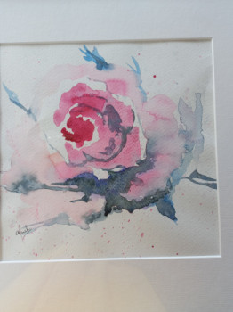 Obra contemporánea nombrada « Rose eternelle », Hecho por MUCH