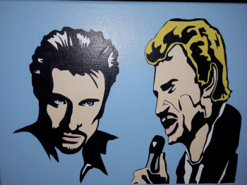 Obra contemporánea nombrada « Johnny », Hecho por CARDON DOMINIQUE