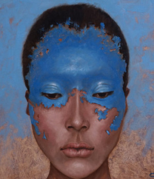 Obra contemporánea nombrada « Blue », Hecho por OLGA SOKOLOVA