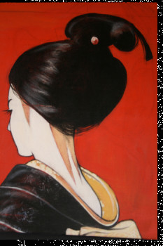 Obra contemporánea nombrada « pure geisha », Hecho por JACKYBERTONCOOLS