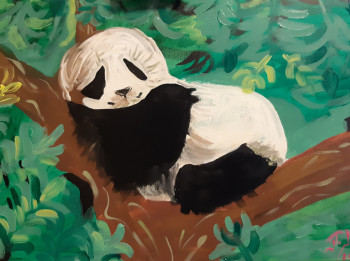 Obra contemporánea nombrada « Panda. », Hecho por POLINA