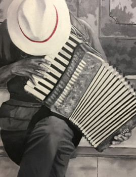 Obra contemporánea nombrada « L’accordéoniste », Hecho por MUPEIN