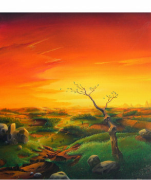 Obra contemporánea nombrada « L'arbre », Hecho por PATRICK MILHAU