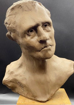 Obra contemporánea nombrada « Le Colonel Desfossés dit Flandrin, Paris 1942 », Hecho por STEPHANE PICARD