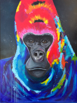 Obra contemporánea nombrada « Gorilla », Hecho por VEVECREATION