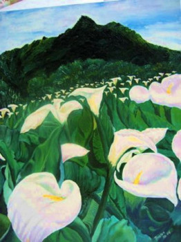 Obra contemporánea nombrada « Arum-champs », Hecho por TRISTAN HOAREAU