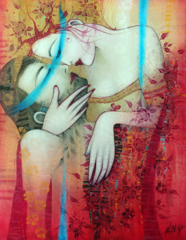 Obra contemporánea nombrada « IN MY ARMS », Hecho por ALBENA