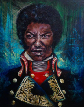 Obra contemporánea nombrada « Portrait de Toussaint », Hecho por DARIUS