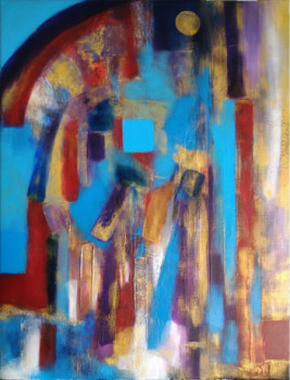 Obra contemporánea nombrada « Rayons de lumière », Hecho por MYRIAM CARBONNIER
