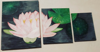 Obra contemporánea nombrada « Lotus », Hecho por CESS