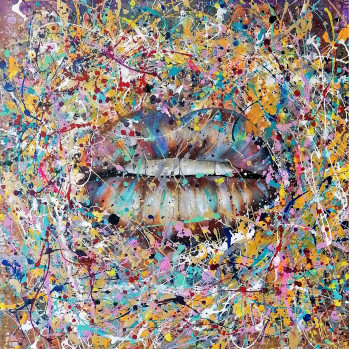 Obra contemporánea nombrada « Andrea », Hecho por ANNE ROBIN