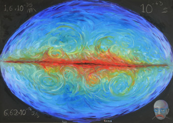 Obra contemporánea nombrada « Constante de Planck », Hecho por OMORO