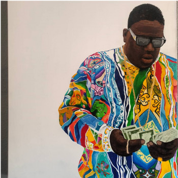 Obra contemporánea nombrada « Biggie smalls », Hecho por MATT