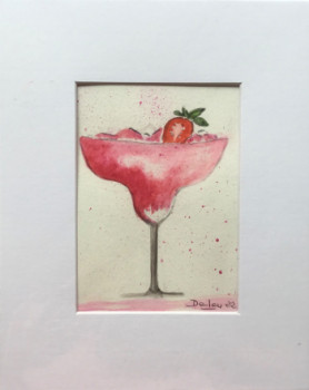 Obra contemporánea nombrada « Collection « les cocktails » », Hecho por PATRICIA DELEY