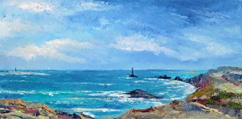 Obra contemporánea nombrada « La pointe du Raz 3 », Hecho por MICHEL HAMELIN