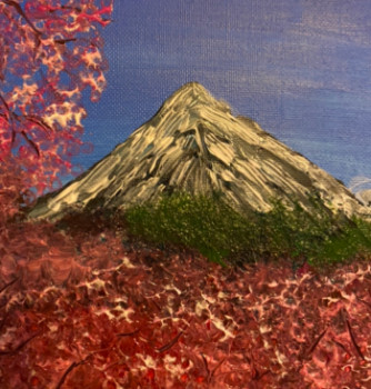 Obra contemporánea nombrada « Mont fuji », Hecho por VICTOIRE