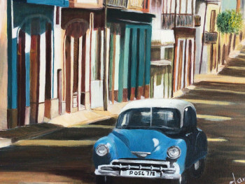 Obra contemporánea nombrada « Rue de La Havane à Cuba », Hecho por DAN