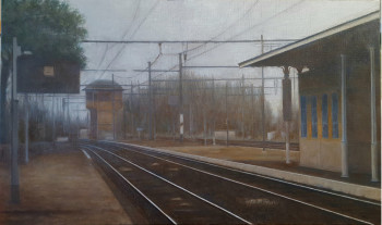 Obra contemporánea nombrada « La gare sans Lazare », Hecho por DARMSTADTER