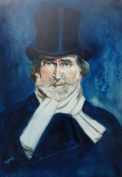 Obra contemporánea nombrada « Giuseppe Verdi II », Hecho por PHILIPPE JAMIN