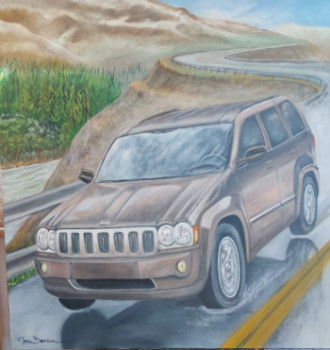 Obra contemporánea nombrada « " Grand Cherokee.." », Hecho por MARC DANCRE