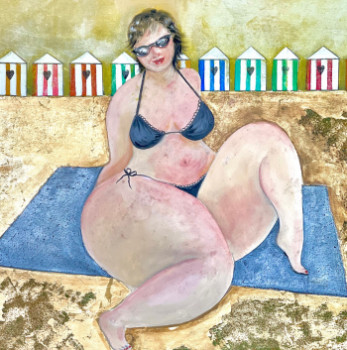 Obra contemporánea nombrada « Les cabines », Hecho por PASCALE DE SAINT-PERON