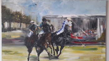 Obra contemporánea nombrada « "POLO A GASSIN " », Hecho por RODRIGUE HORNEZ