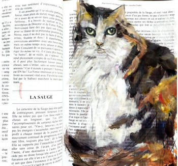 Obra contemporánea nombrada « Frida », Hecho por VIVIANE LESZCZYNSKI