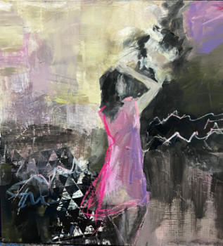 Obra contemporánea nombrada « Dans le vent », Hecho por VIVIANE LESZCZYNSKI