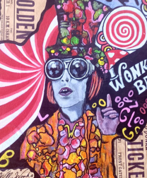 Obra contemporánea nombrada « Willy Wonka », Hecho por ARTENFOLIE