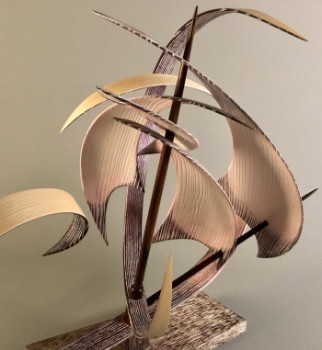 Obra contemporánea nombrada « La rose des mers », Hecho por OLIVIER LOGEROT