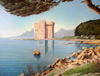 Obra contemporánea nombrada « Ile St Honorat », Hecho por LAULPIC