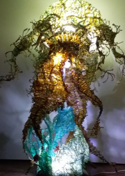Obra contemporánea nombrada « Meduse », Hecho por GéRARD COTTIN