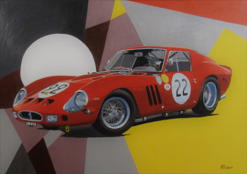 Obra contemporánea nombrada « Ferrari 250 GTO », Hecho por REBER KAROL