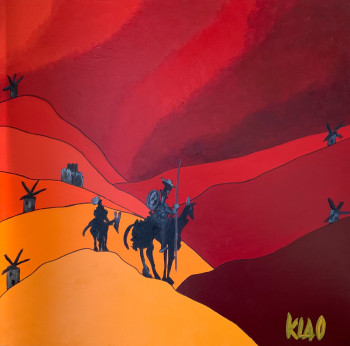 Obra contemporánea nombrada « Don Quijote », Hecho por KLAO