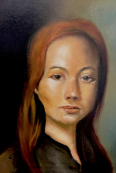 Obra contemporánea nombrada « PORTRAIT OF MACHA . (kyrgyz model) », Hecho por FONTECLOSE ART