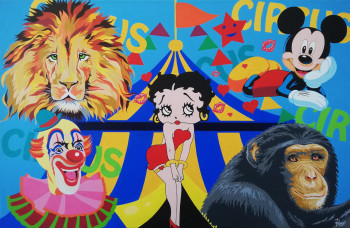 Obra contemporánea nombrada « AMOUREUSE BETTY BOOP », Hecho por BERNARD ROUX