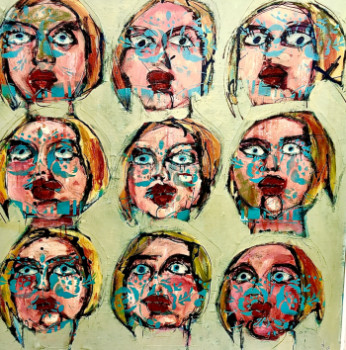 Obra contemporánea nombrada « Série 666 », Hecho por LIONEL GERARDIN